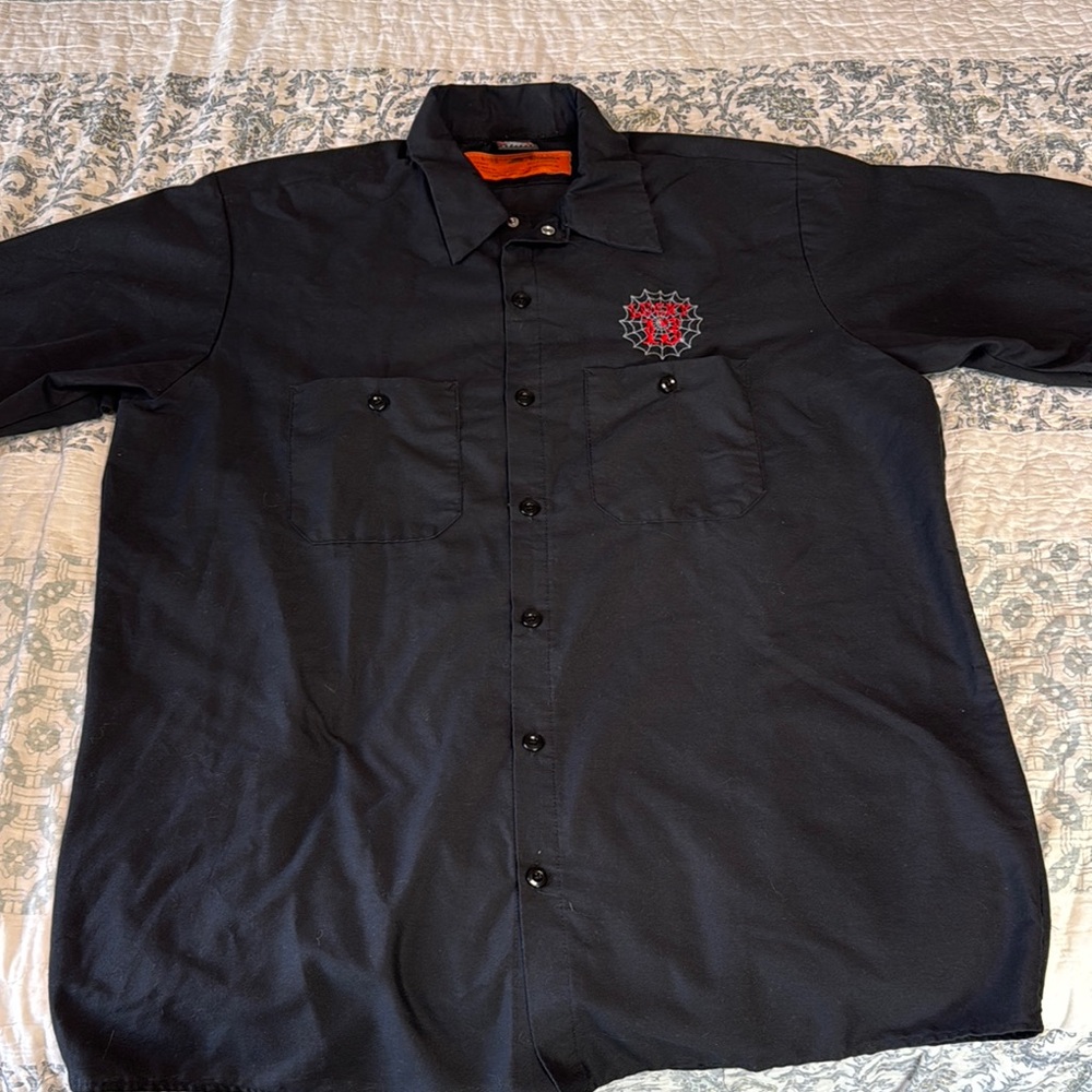 Lucky Brand Black Shirt with Skull Patch